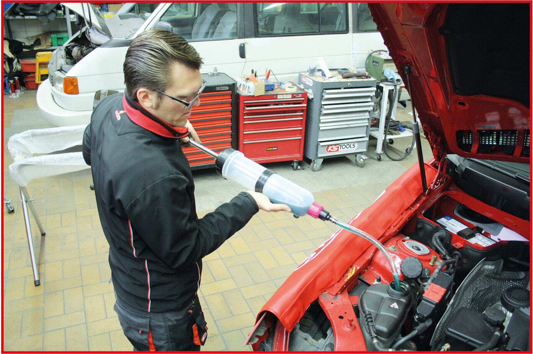 KS Tools Absaug- und Füllhandpumpe, 1,5l (150.9222)