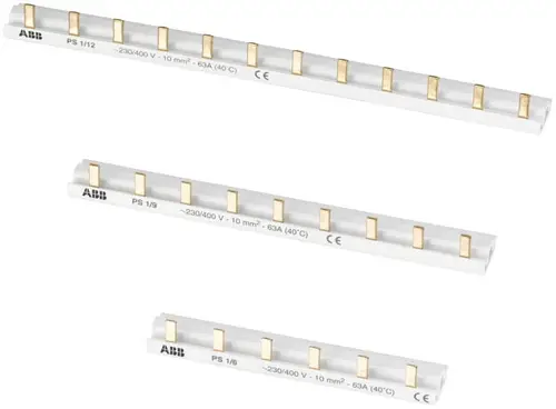 ABB 2CDL210001R3015 PS1/15/30 Phasenschiene 1Ph.,15Pins,30qmm Phasenschiene 1St.
