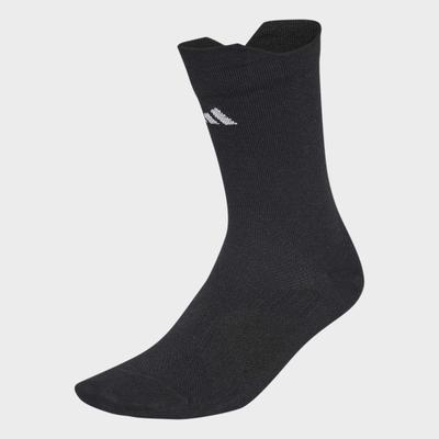 Funktionssocken ADIDAS PERFORMANCE "RUNNING MESSAGE CREW", Damen, Gr. S (37/39), schwarz (schwarz, weiß), Obermaterial: 100% Polyamid, Socken, für Laufen, mit climacool Technologie, neutraler Schnitt