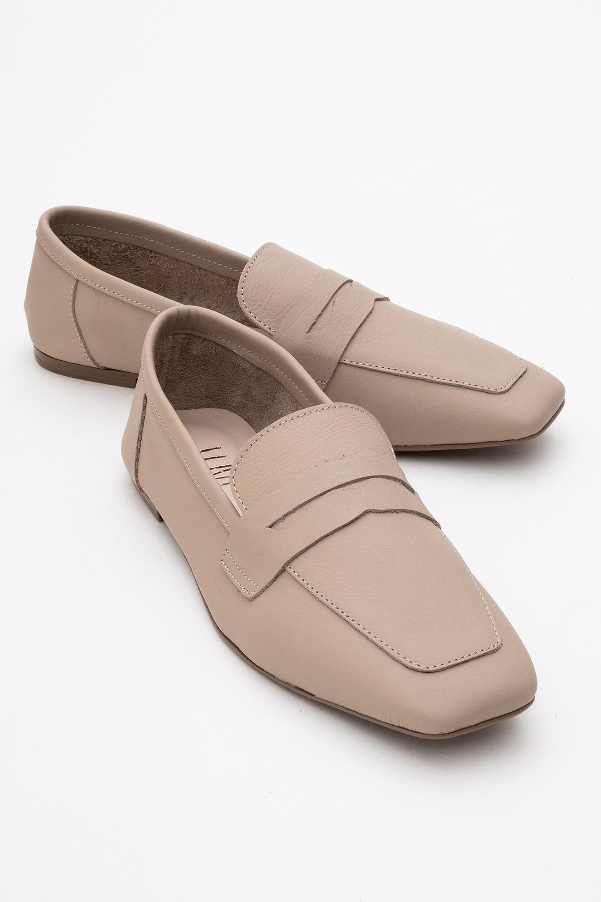 Morne Leder Loafer Damen