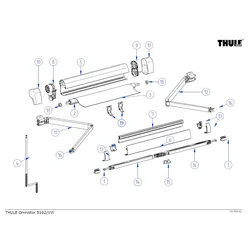 Thule Frontblendenendkappen-Satz passend zu T. Omnistor 5102