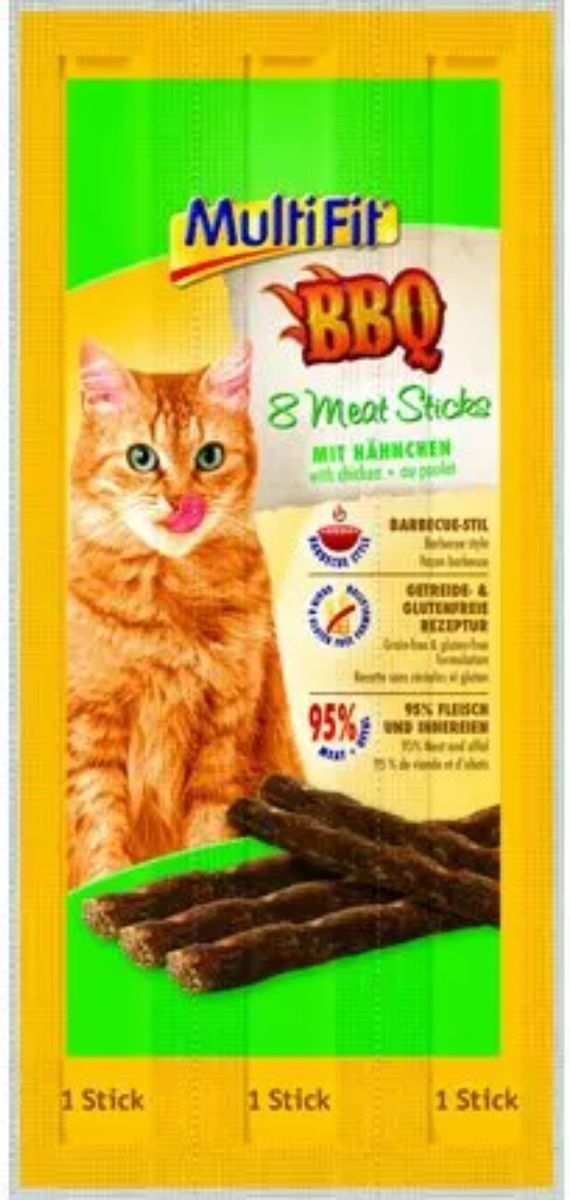 MultiFit BBQ Snack Cat 8PZ POLLO