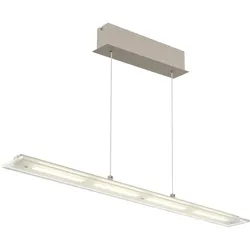 LED Pendelleuchte sandfarben Höhenverstellbar dimmbar CCT Memoryfunktion H 150cm