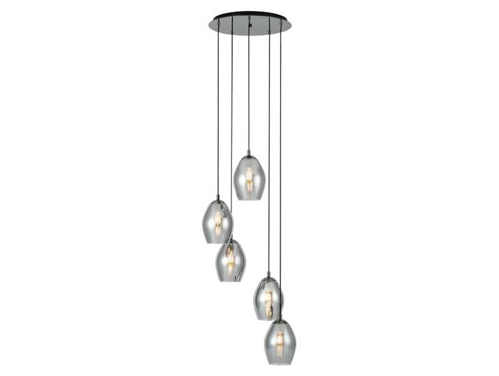 EGLO Estanys\, Noir\, Nickel\, Noir\, Transparent\, Acier\, Verre\, Rond\, Intérieur