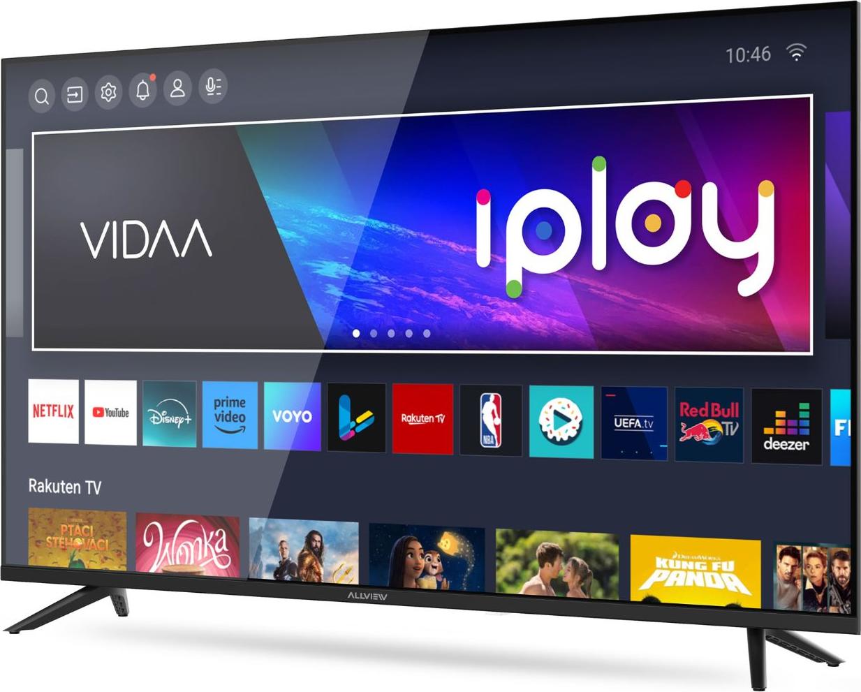 Allview QL43iPlay6200-U, 109,2 cm (43"), 3840 x 2160 Pixel, QLED, Smart-TV, WLAN, Schwarz