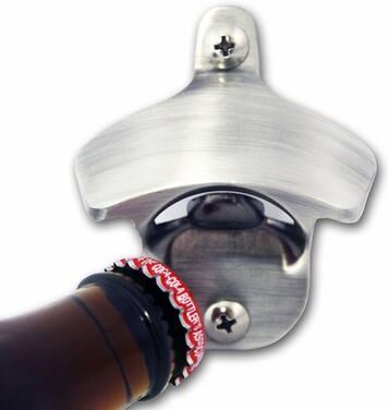 The Handy Homestead Stainless Steel Wall Mounted Beer Cap Opener Heavy Duty Bar & Kitchen Bottle Tool Stainless Steel Wall Mounted Beer Cap Opener Heavy Duty Bar & Kitchen Bottle Tool