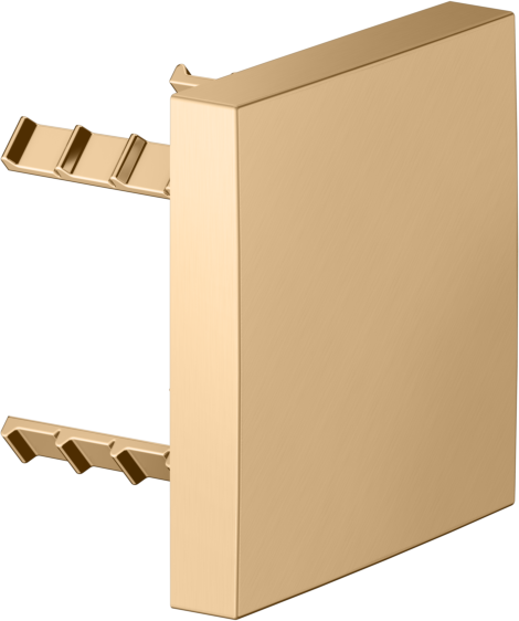 KEUCO Universal Abdeckblende 59949250002 eckig, für Rohrunterbrecher, messing gebürstet
