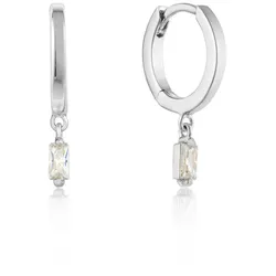 ANIA HAIE - HOOP EARRINGS - GLOW HUGGIE - silber