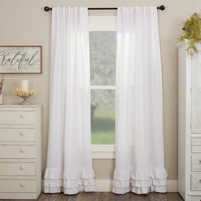 VHC Brands Serenity Ruffled Panel Set of 2