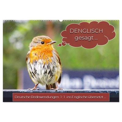 DENGLISCH gesagt ... (Wandkalender 2026 DIN A2 quer), CALVENDO Monatskalender