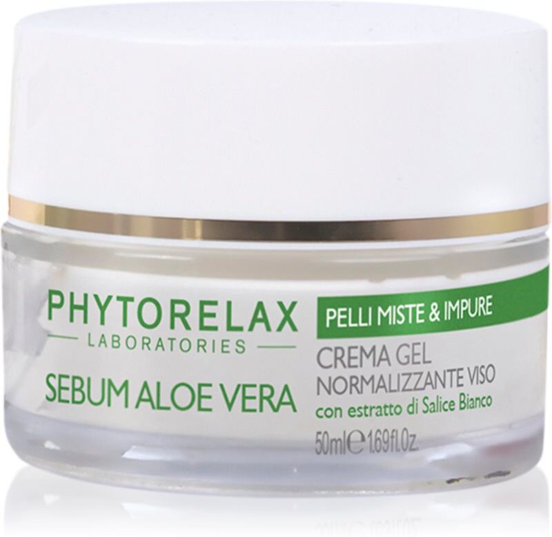 Phytorelax Laboratories Bio Sebum Aloe Vera hydro-gel cream to reduce oily skin 50 ml