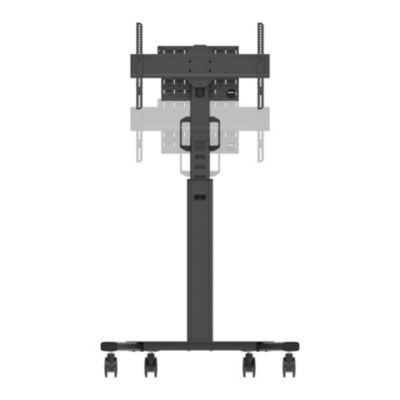 Mobiler Monitorständer Neomounts by Newstar FL50S-825BL1 MOVE Up, für 1 Display bis 75"/70 kg, höhenverstellbar, Kabelkanal, Hardwarefach, schwarz