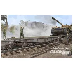 Trumpeter Schwere Plattformwagen Type SSyms 80