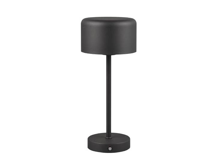 Reality Leuchten Lampe de table LED sans fil Jeff R59151132\, métal noir mat\, avec LED de 1\,5 watt\, 4x tactile