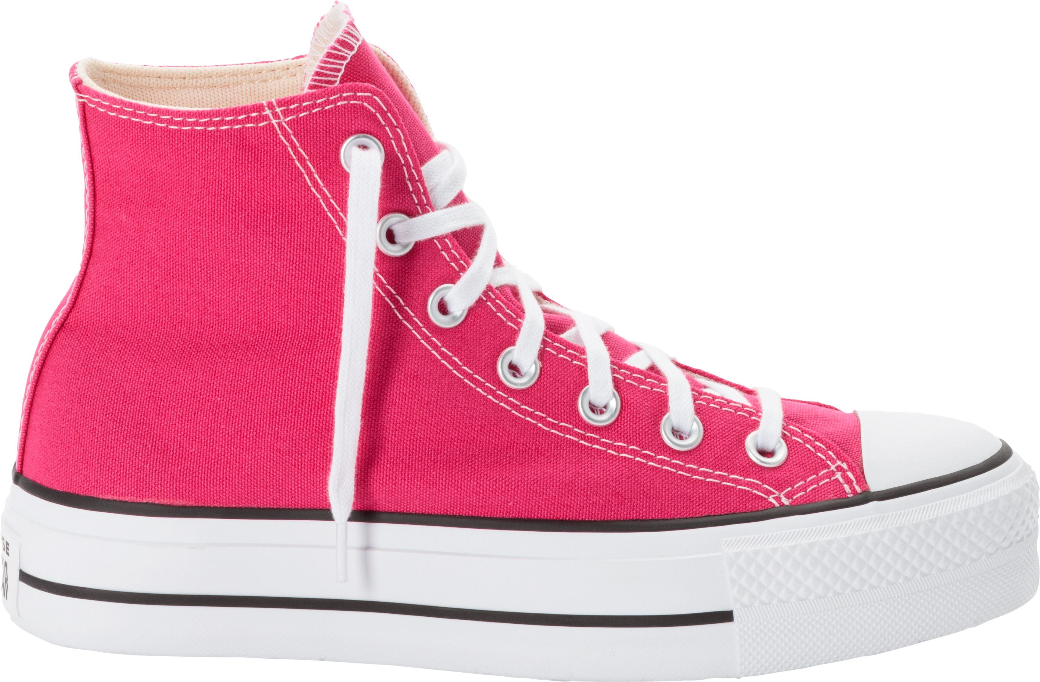 Sneaker CONVERSE "CHUCK TAYLOR ALL STAR LIFT PLATFORM", Damen, Gr. 37, pink (cerise pink, weiß, schwarz), Textil, Schuhe Sneaker cerise pink, weiß, schwarz 37