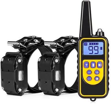 Uplifted Finds Electric Pet Training Collar Waterproof Remote Rechargeable eu for 2 Dogs B