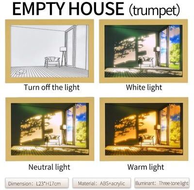 Uplifted Goods Minimalist Luminous Bedside Art Light For Elegant Ambient Lighting empty House