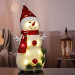 Gravidus Dekorativer LED Schneemann 34 cm Innenbereich batteriebetrieben