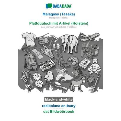 Malagasy (Tesaka) - Plattdüütsch mit Artikel (Holstein), rakibolana an-tsary, BW, Taschenbuch von Babadada GmbH, Babadada, 978-3-7522-7355-7