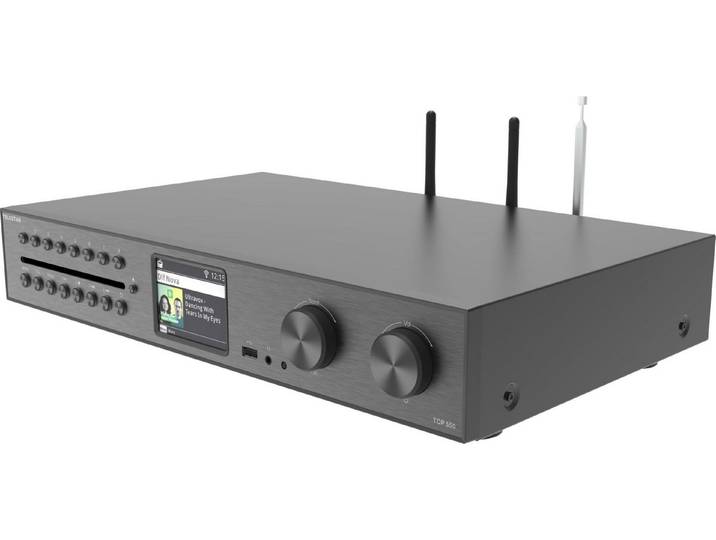 TELESTAR TOP 550 Radio (HiFi-All-in-One-System in Schwarz, Bluetooth, intuitiv)