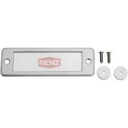 Namensschild Antivandalismus 83x26mm verschraubt (außen)
