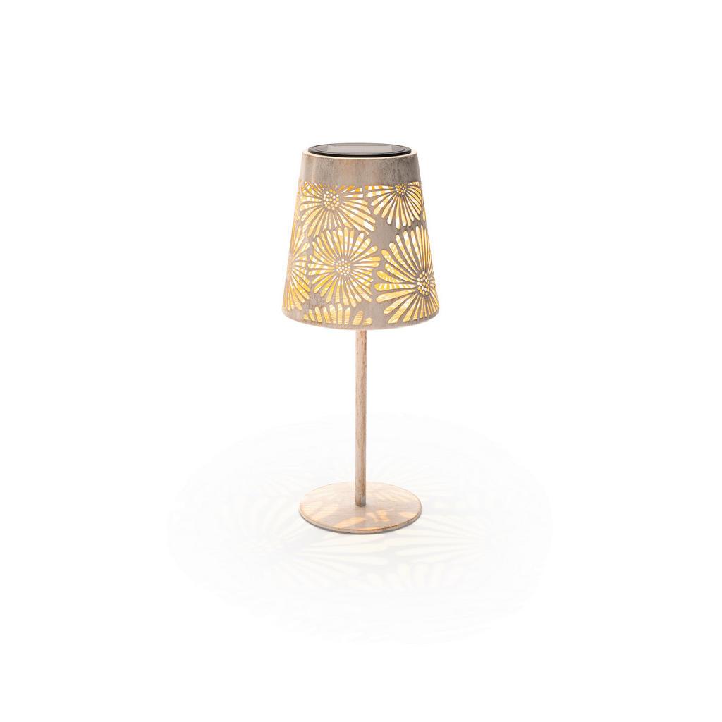 STT Solarleuchte , Weiss , Metall , 30 cm , Lampen & Leuchten, Aussenbeleuchtung, Solarleuchte