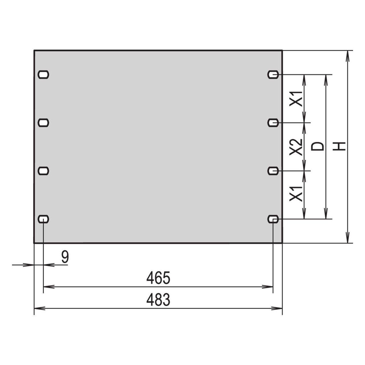Schroff 19"-Frontblenden (40304080)