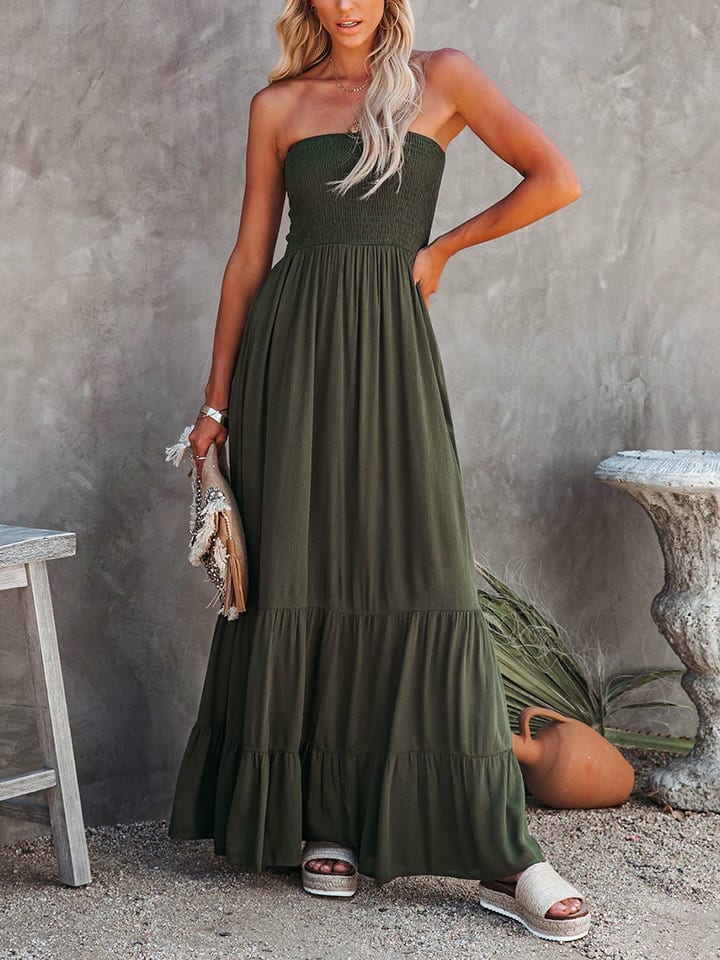 Milan Kiss Kleid in Khaki - M
