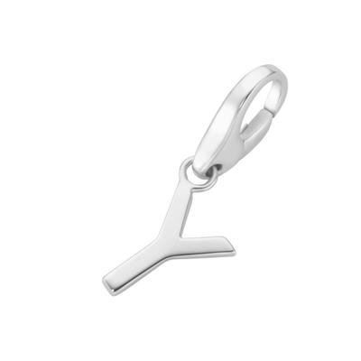 Charm Buchstabe "Buchstabe Y, Silber 925", silber, GIORGIO MARTELLO MILANO, Charms, Damen