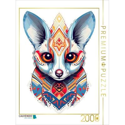 CALVENDO Puzzle Katta Lemur im Tattoo Design | 2000 Teile Lege-Größe 90x67cm Foto-Puzzle für glückliche Stunden