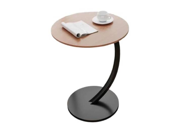 CZAOERXB Moderner C-Tisch-Beistelltisch für Sofa und Bett, C-förmiger Beistelltisch aus Holz für die Couch, Kaffee-C-Tisch für kleine Räume,G