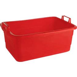 LOCKWEILER Wanne eckig 50 cm/26 l rot hochstehende Griffe 103975042