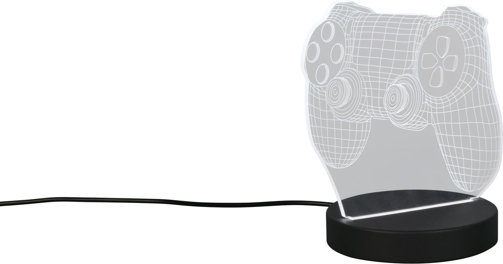 Trio Tafellamp Joy zwart met LED en USB-aansluiting