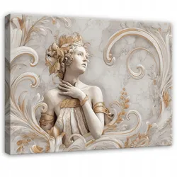 LEINWANDBILD Frau Marmor Beige 120x80 cm