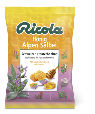 MARVECS GmbH RICOLA m.Z.Beutel Honig Alpen Salbei Bonbons 75 g 12481619
