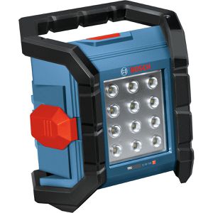 Bosch Baustrahler GLI18V-1500, LED, für 18 V Akkus, IP64 Spritzwasserschutz, dimmbar, 15 Watt, 1.500 Lumen