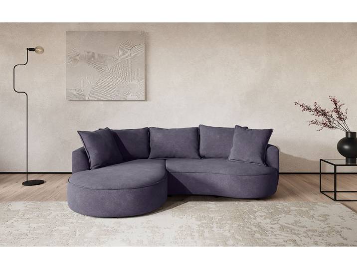 OTTO home Ecksofa Sana L-Form, B: 260 cm, organische Form, Otto.Verlässliche Qualität, Loungesofa mit Wellenunterfederung