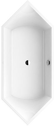 Villeroy und Boch Squaro Sechseck-Badewanne UBQ190SQS6V-01 189,2x79,4cm, weiß