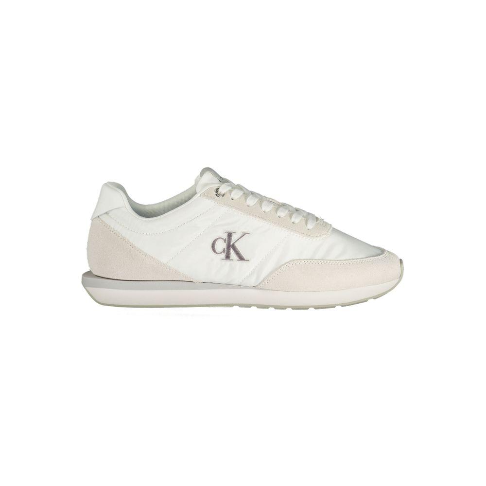 Calvin Klein Weiße Recycelte Polyester Herren Sneaker
