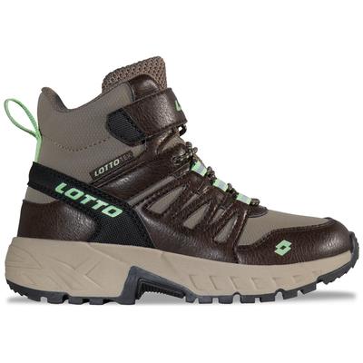 Klettboot LOTTO, Mädchen, Gr. 27, braun (braun, taupe), Kunstfaser, mehrfarbig, Schuhe, - wasserabweisend, windabweisend & atmungsaktiv