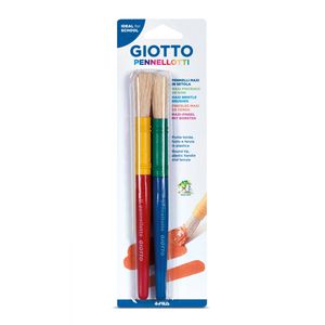 GIOTTO-Fila Pinsel F027200 Pennelotti, Pinselset, Synthetikpinsel rund, 2 Stück