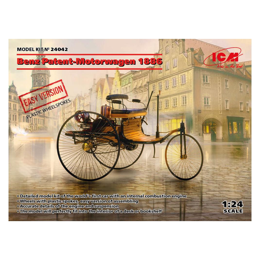 ICM Benz Patent-Motorwagen 1886 (EASY version = plastic wheel-spokes) (24042)