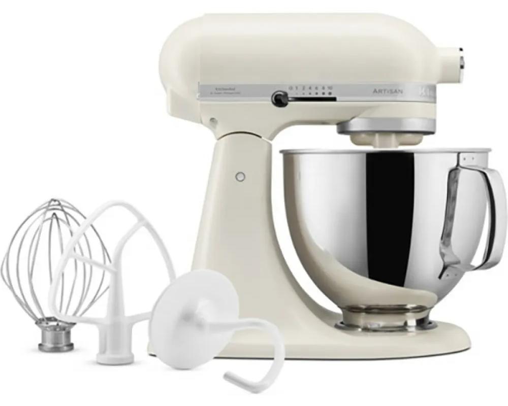 KitchenAid 5KSM125EPL, Standmixer, Cremefarben, Kneten, Mixen, 1,45 m, 4,7 l, Porcelain White