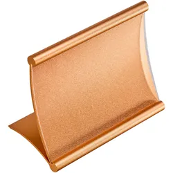 Tischaufsteller Alu gold | 120 x 80 mm, Aluminium, PVC