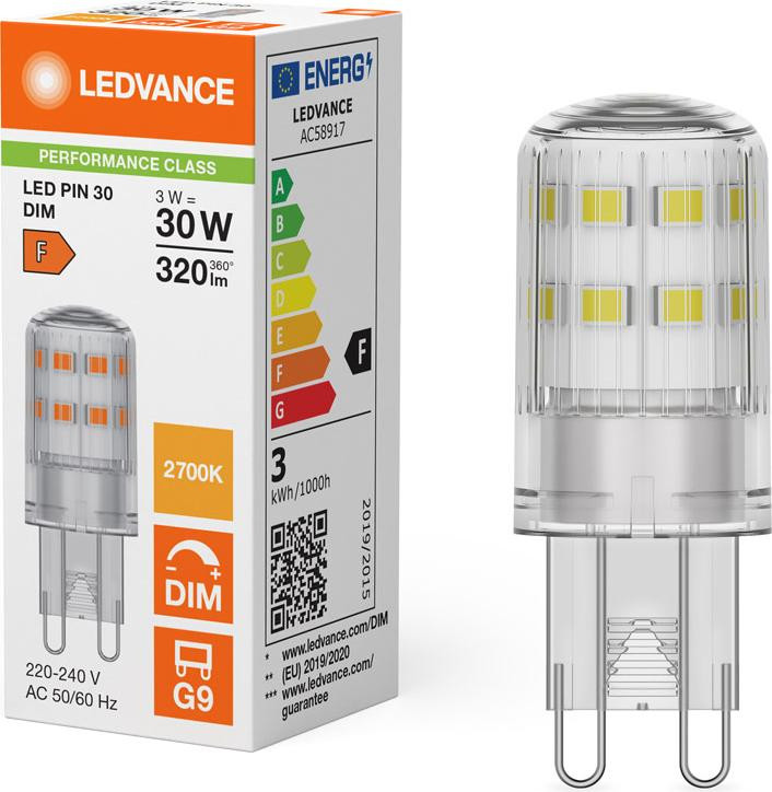 Ledvance LED PIN G9 dimbare lamp helder