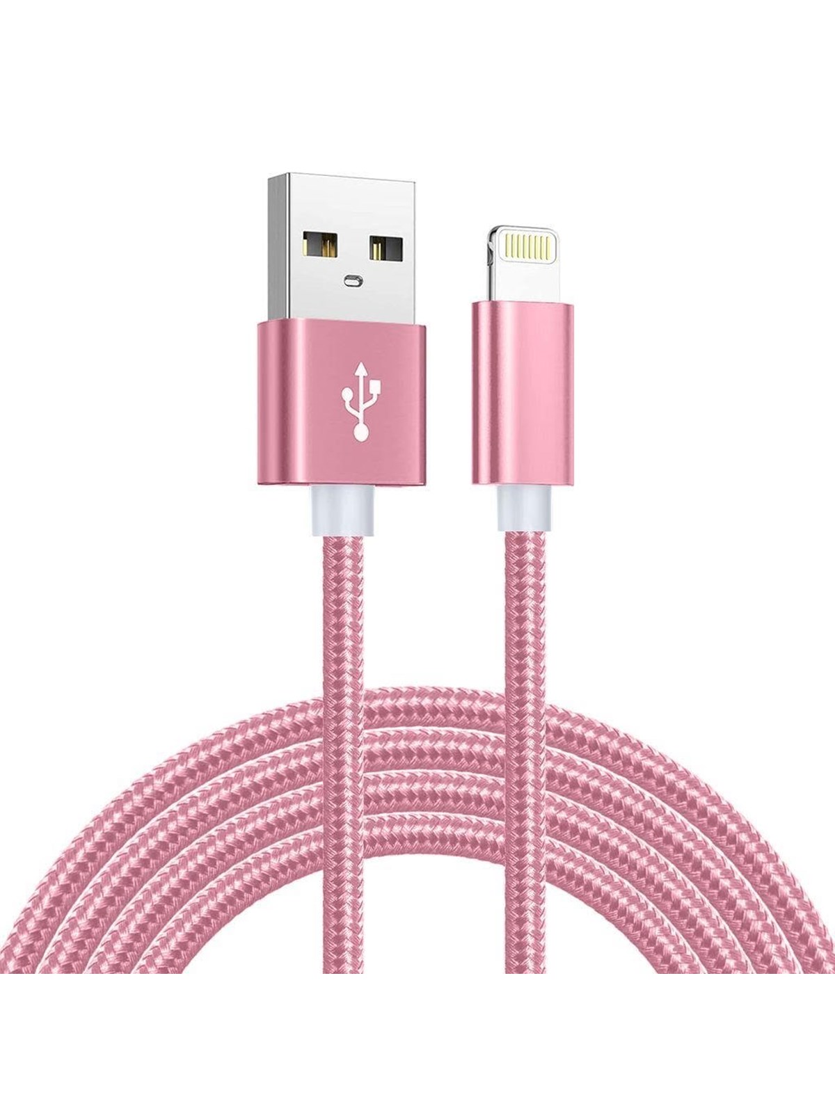 SiGN USB Cable with Lightning Connector for iPhone & iPad - 2.1A - 2m - Pink
