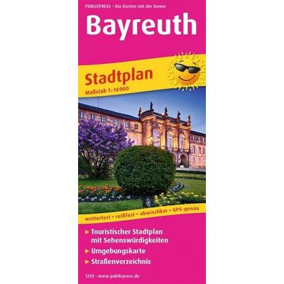 Publicpress Stadtplan Bayreuth 1:14.000, Sonstige von , KOMPASS Freytag & Berndt, 978-3-96132-295-4