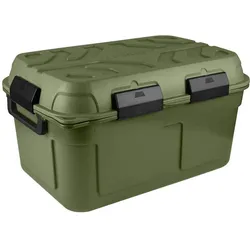 Sunware, Aufbewahrungsbox, Q-line wasserdichte Aufbewahrungsbox 130L grün schwarz (130 l, 79 x 54.50 x 42.50 cm)
