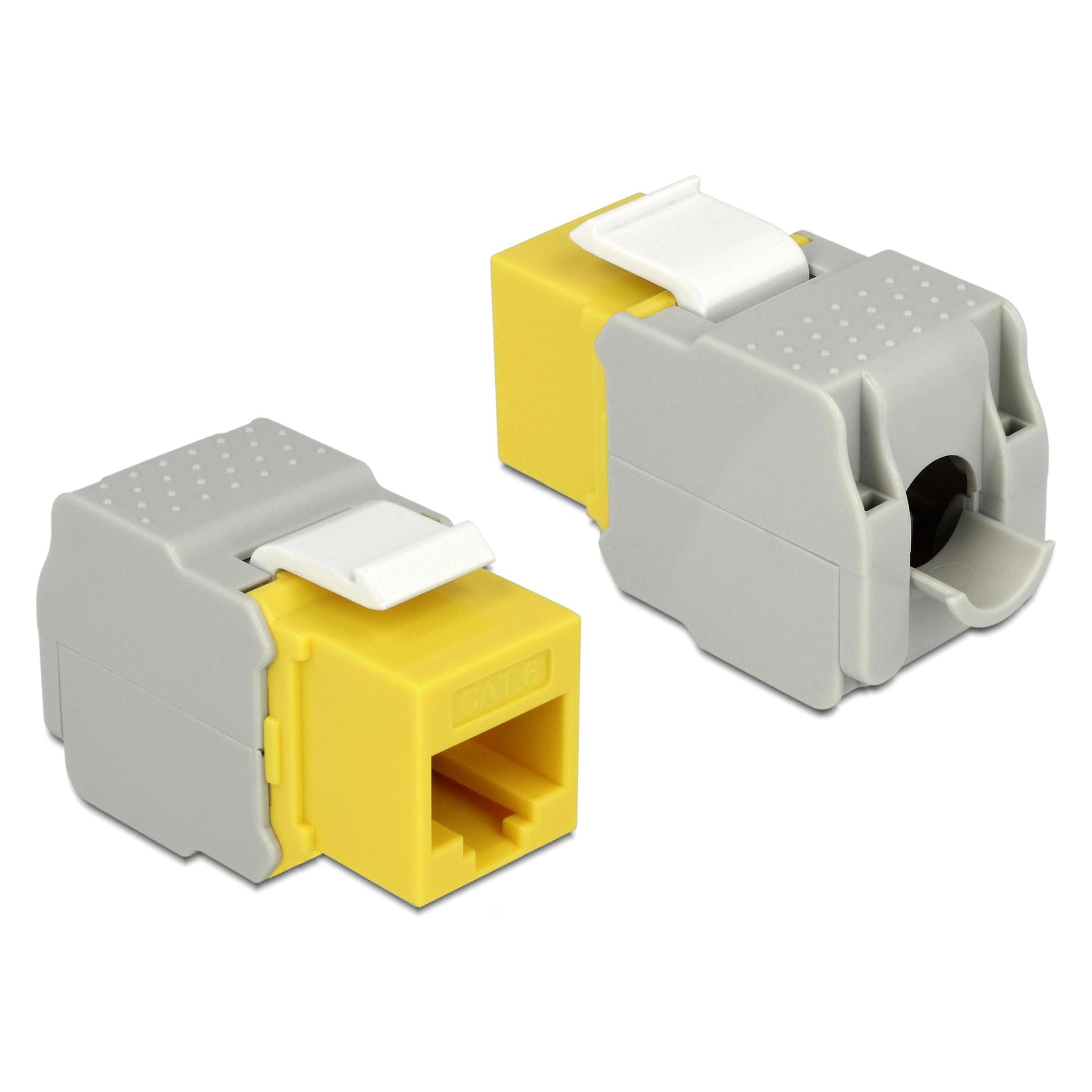 Delock Keystone Modul Cat.6, UTP, gelb (Keystone Modul) (86345)