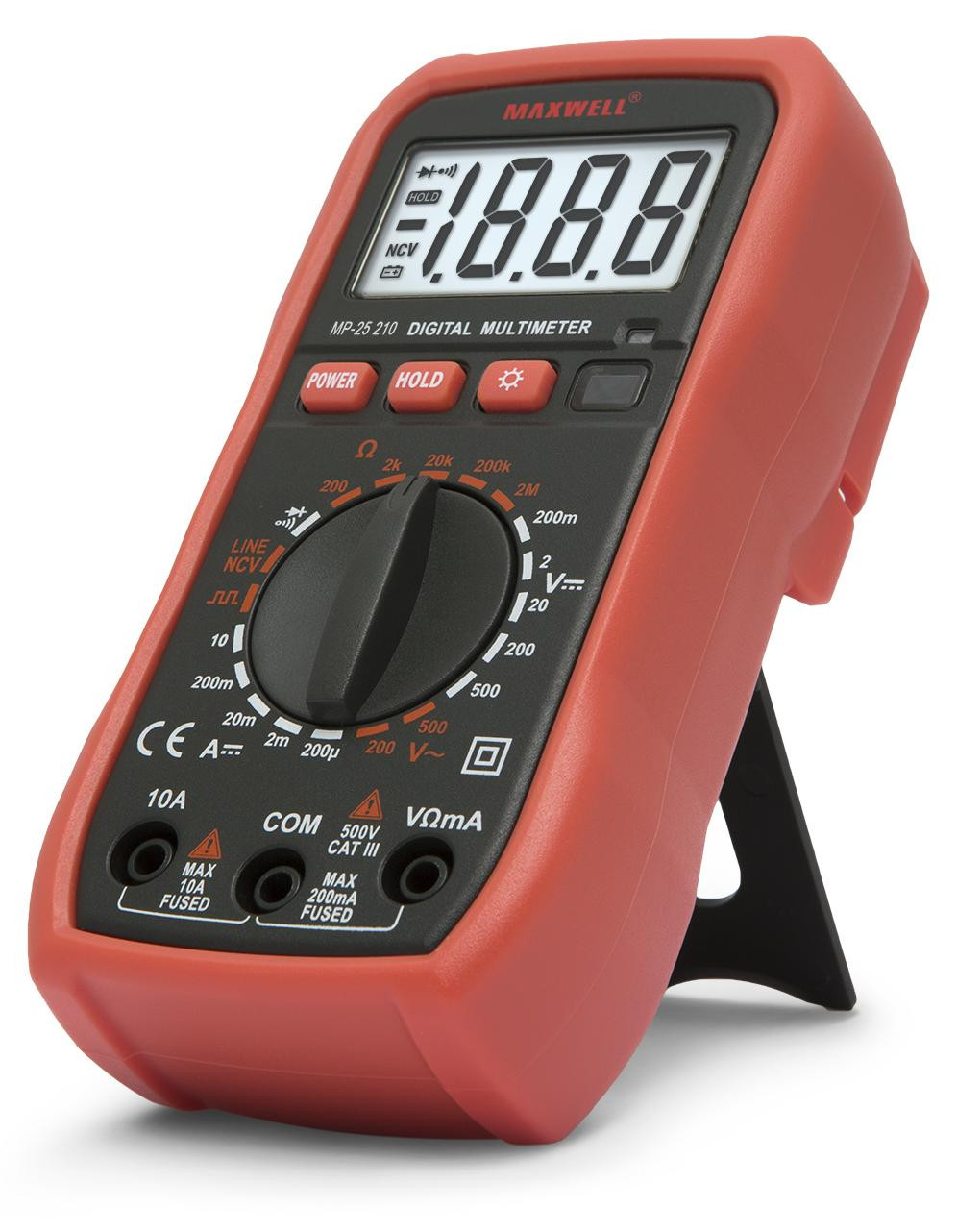 HomeShopXL Compact digitale multimeter MP 25210 met NCV-detector en automatische achtergrondverlichting